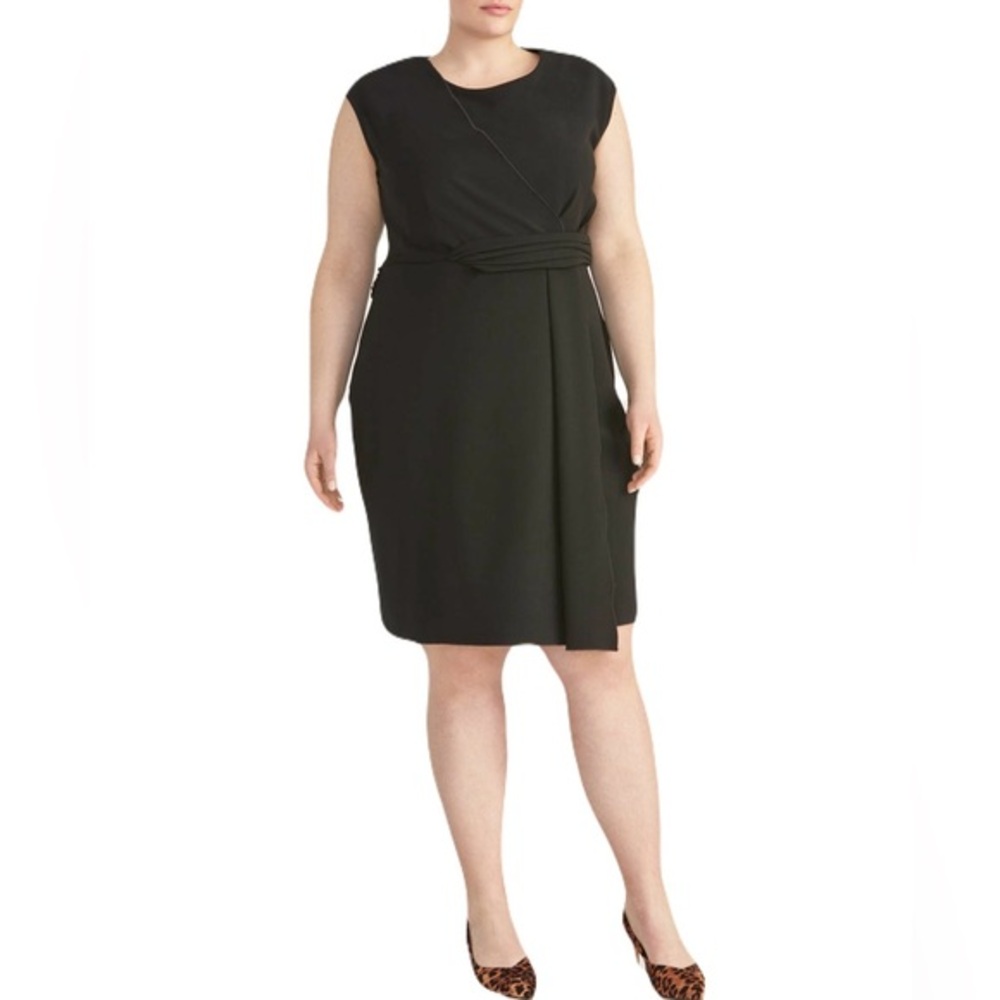 NWT Rachel Roy Knit Twist Black Dress